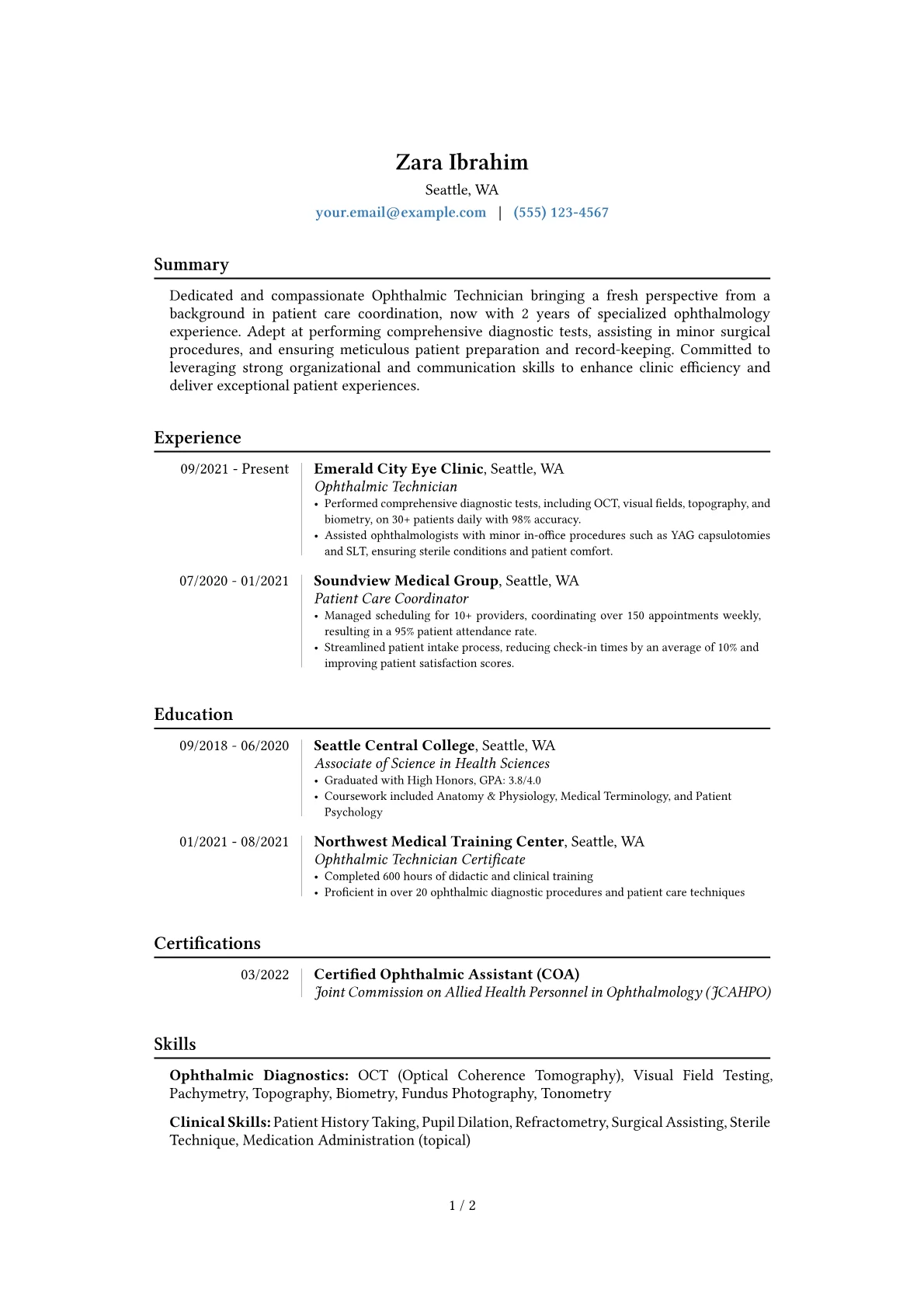 Career changer version - Page 1