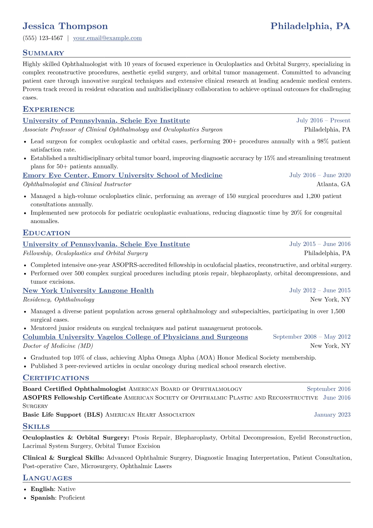Oculoplastics Specialist version - Page 1