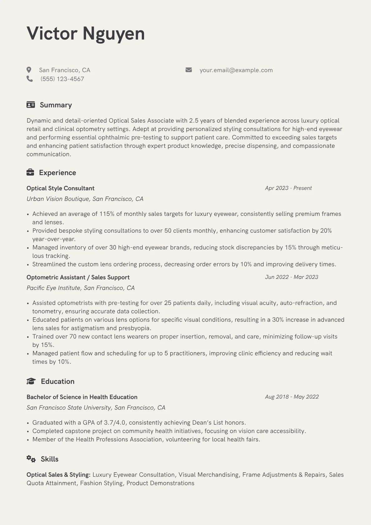 Luxury & Clinical Focus version - Page 1