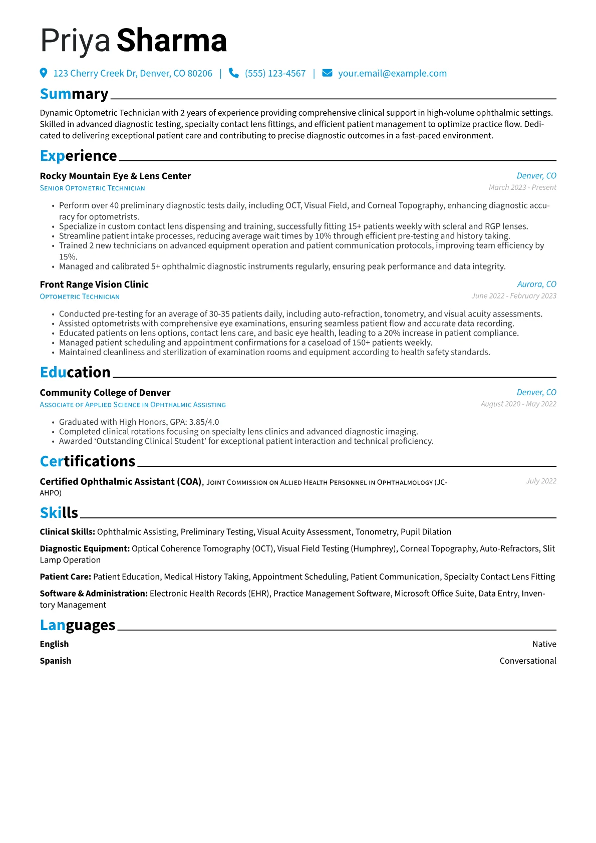 Clinical Skills version - Page 1
