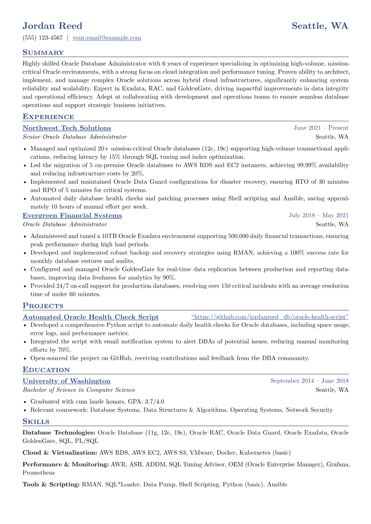 Cloud-Focused Oracle DBA version - Page 1