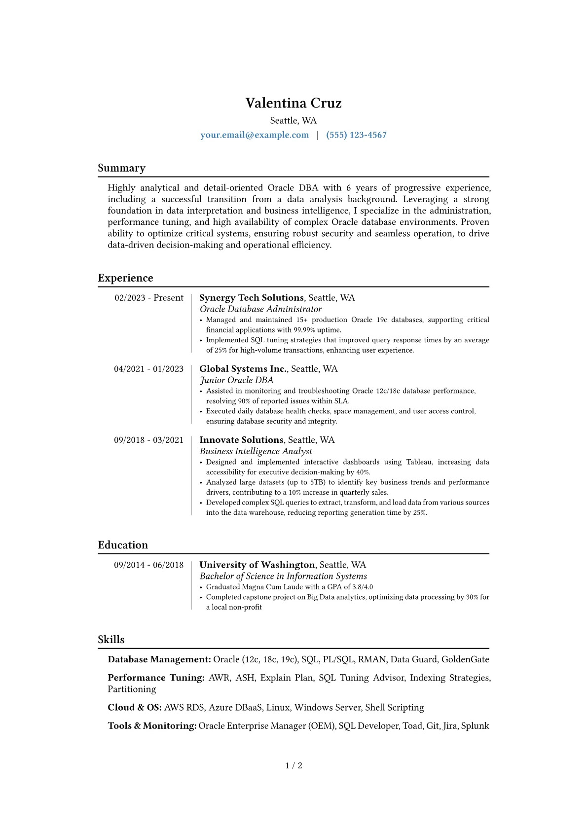 Career changer version - Page 1