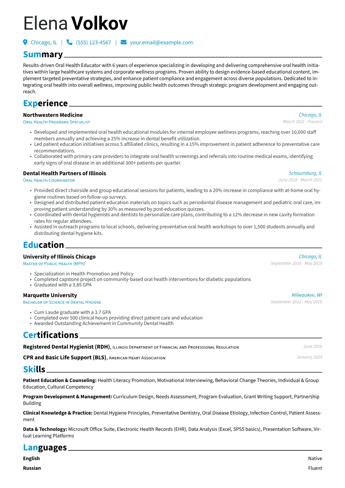 Corporate & Clinical version - Page 1
