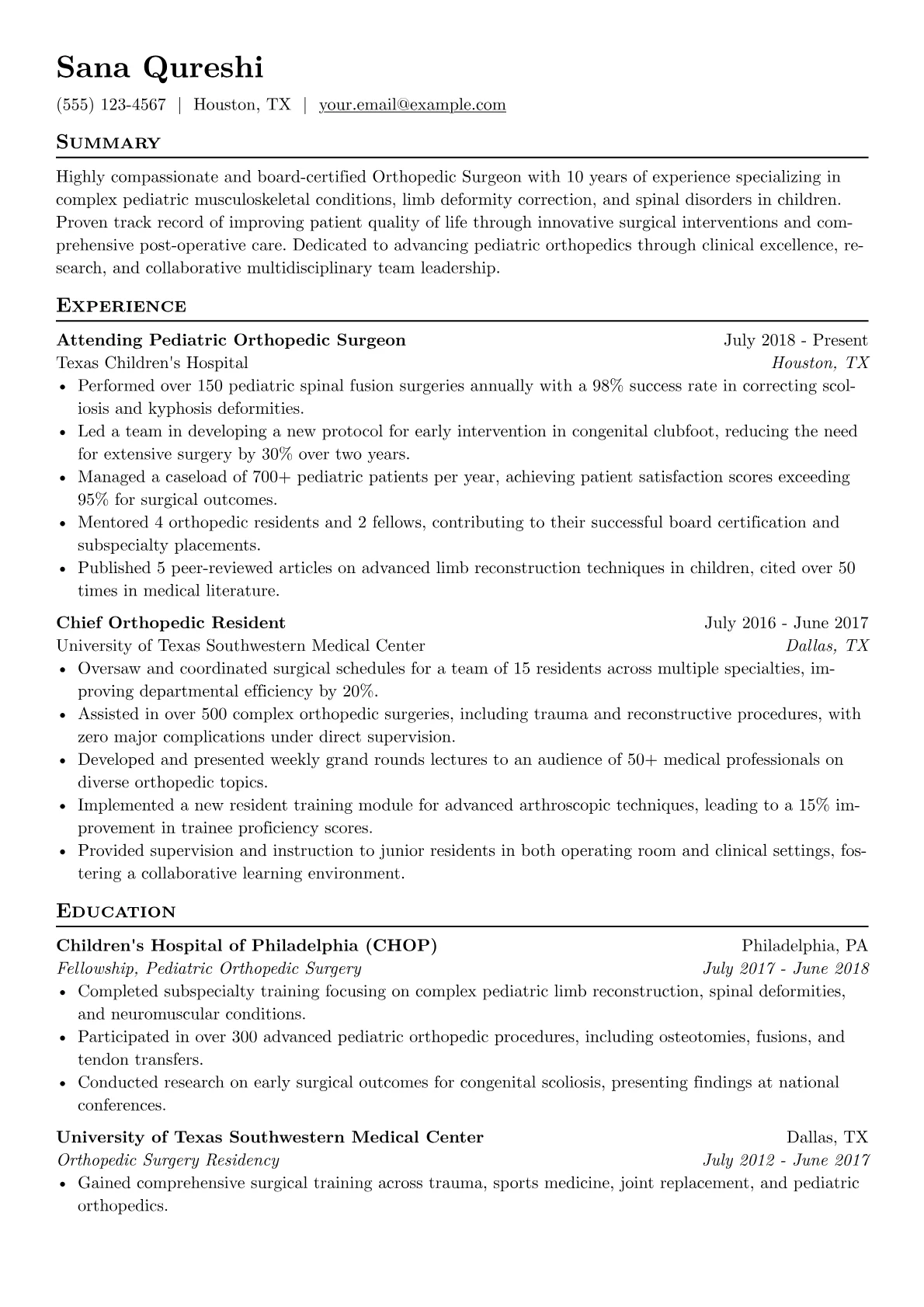 Pediatric Orthopedic version - Page 1