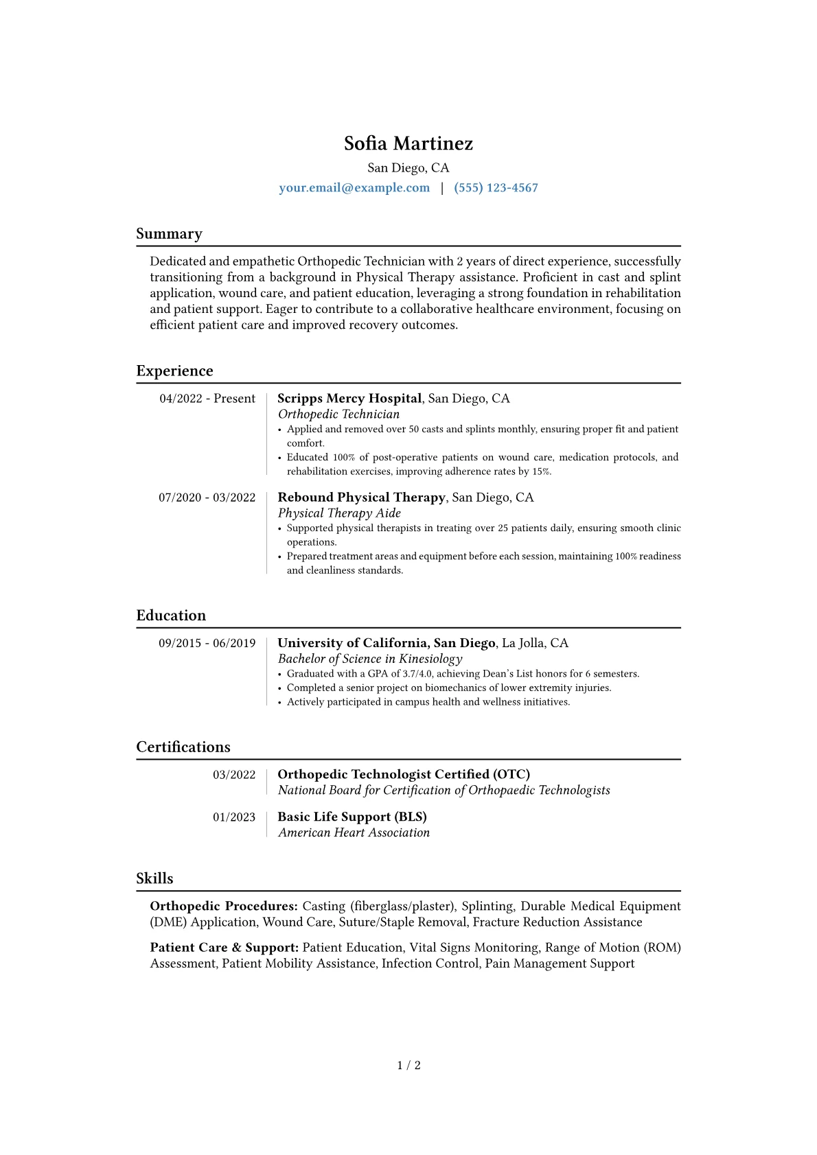 Career changer version - Page 1