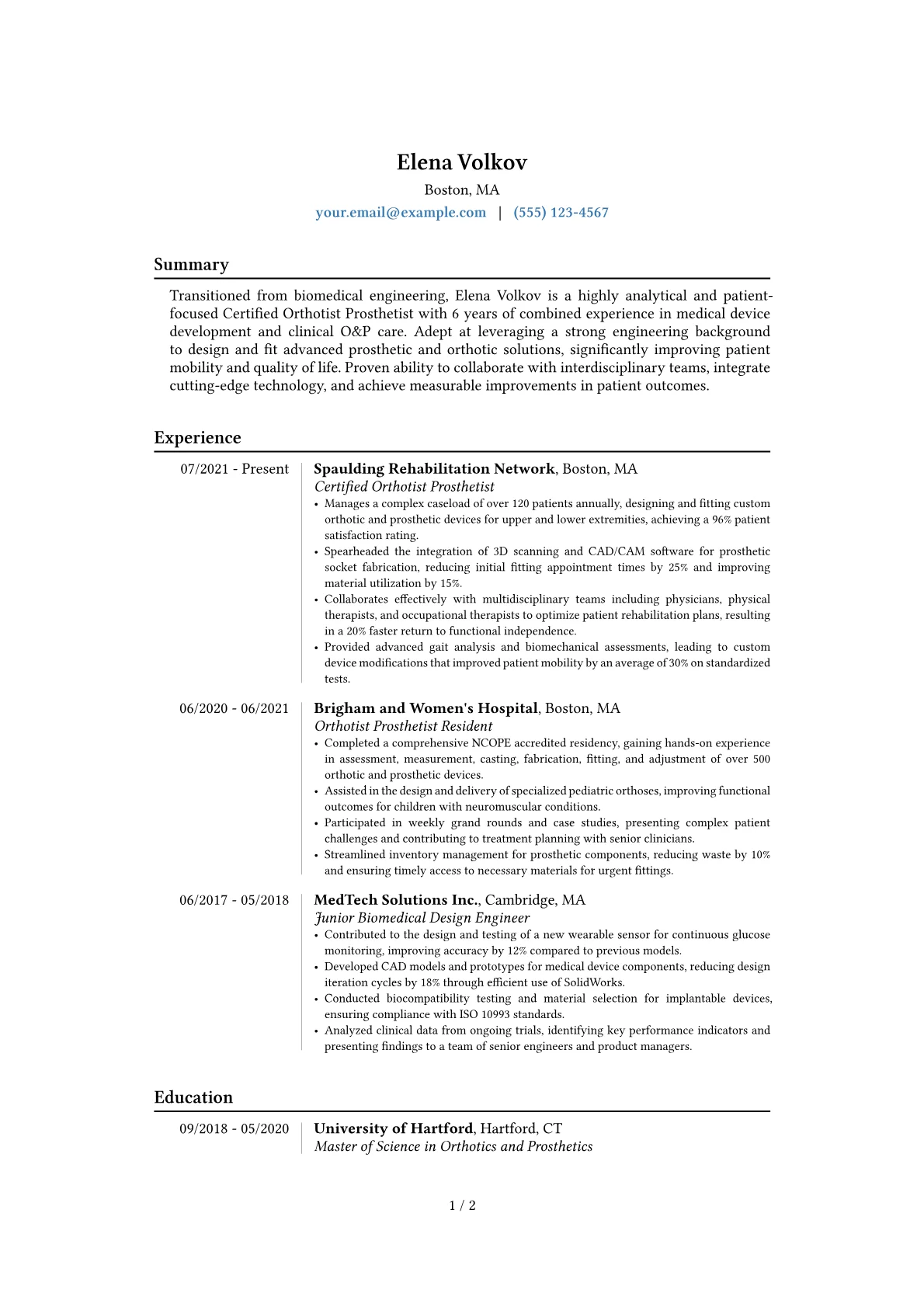 Career changer version - Page 1