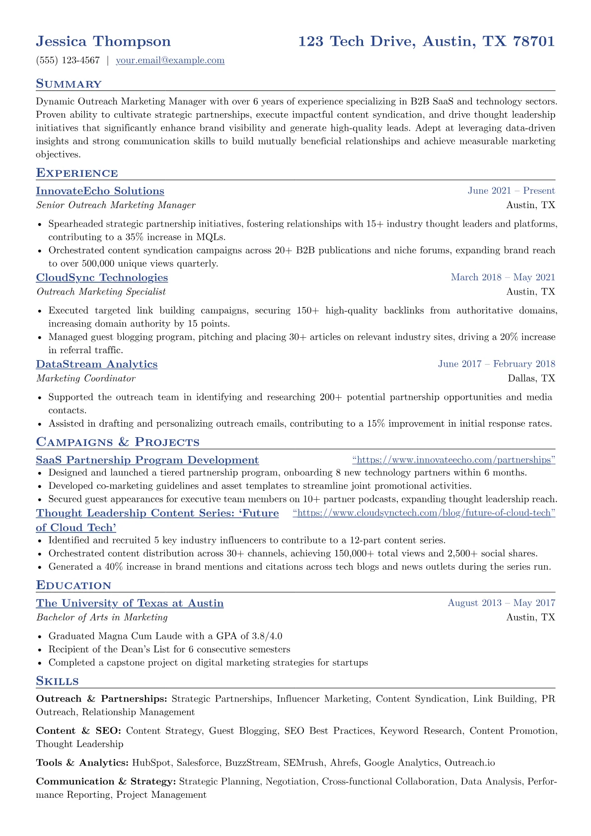 Outreach Marketing version - Page 1