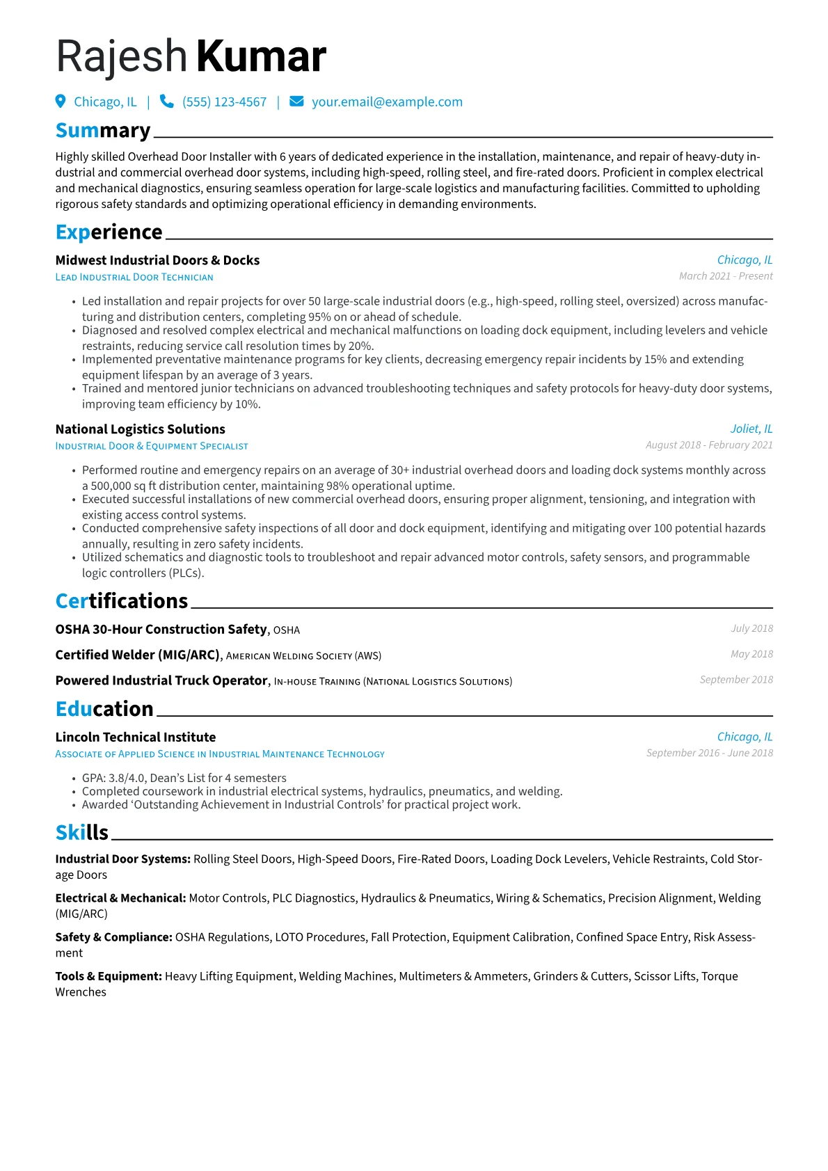 Overhead Door version - Page 1