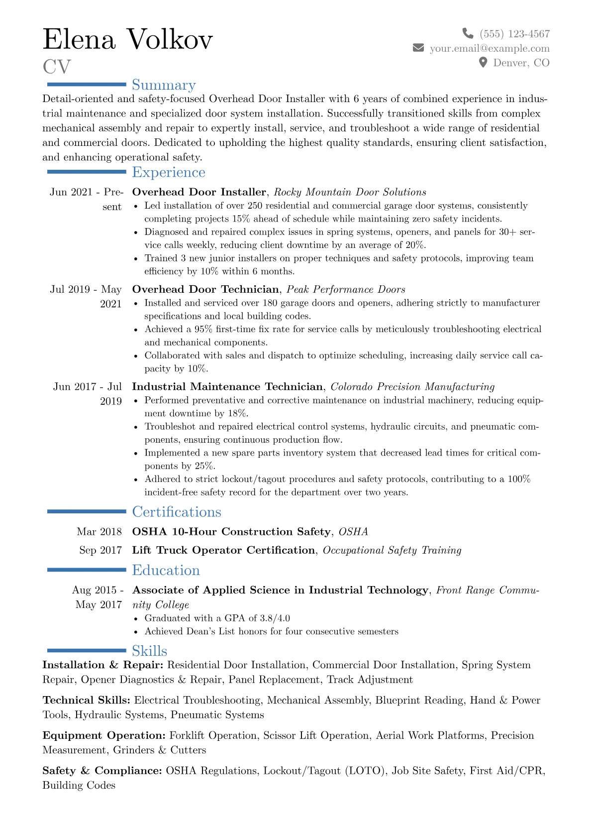 Career changer version - Page 1