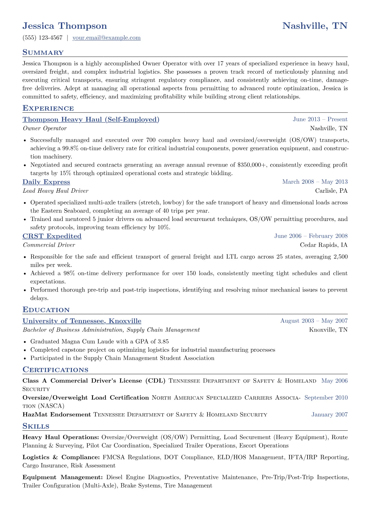 Owner Operator - Heavy version - Page 1
