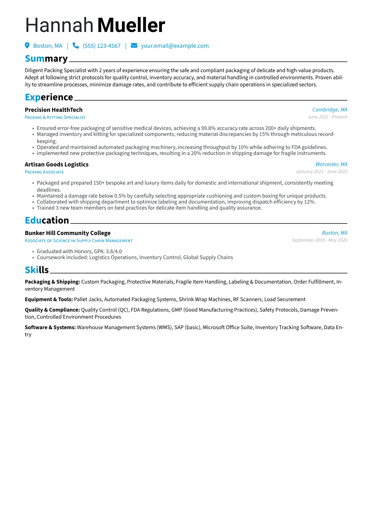 Packing Specialist version - Page 1