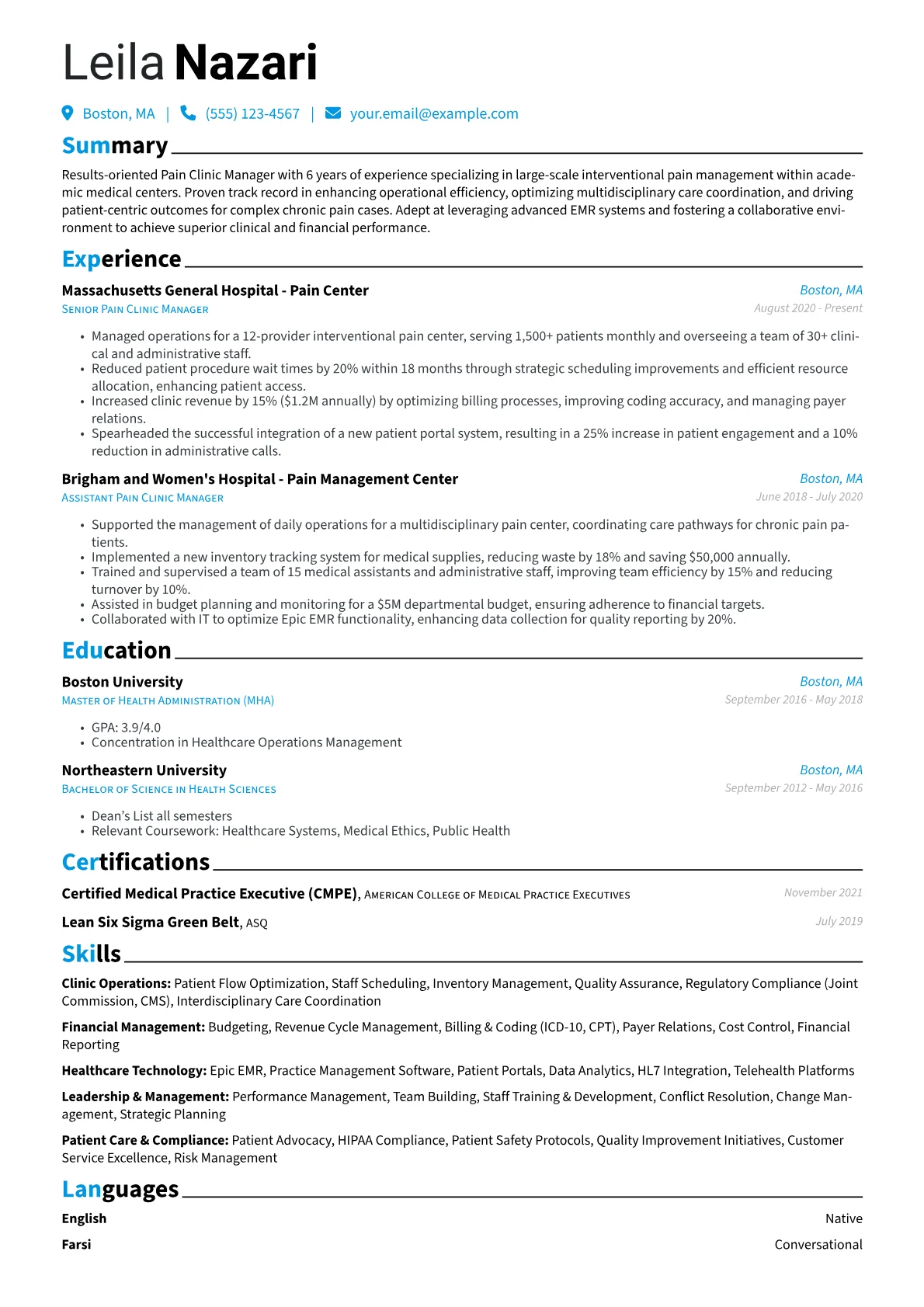 Pain Clinic Manager version - Page 1