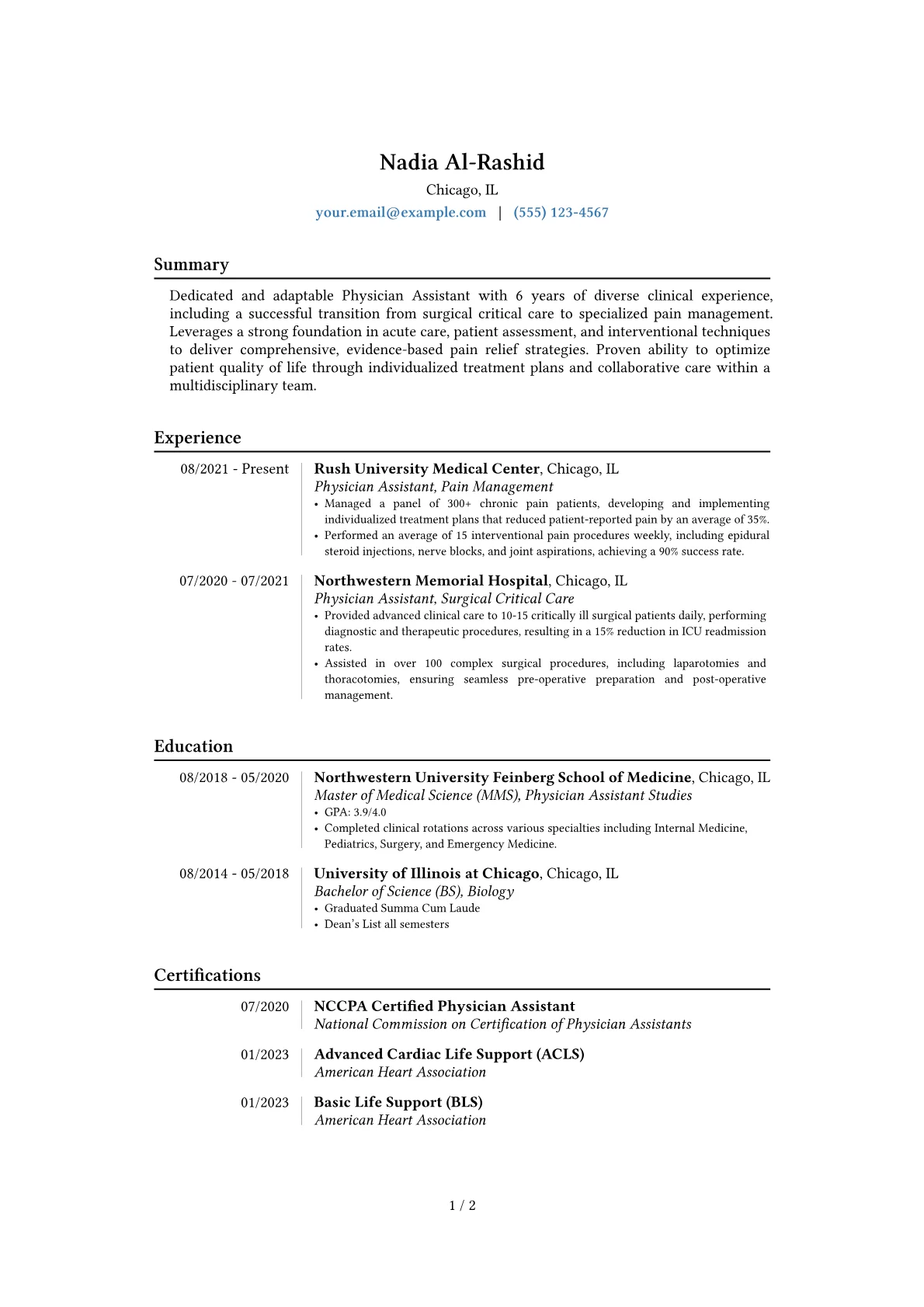 Career changer version - Page 1