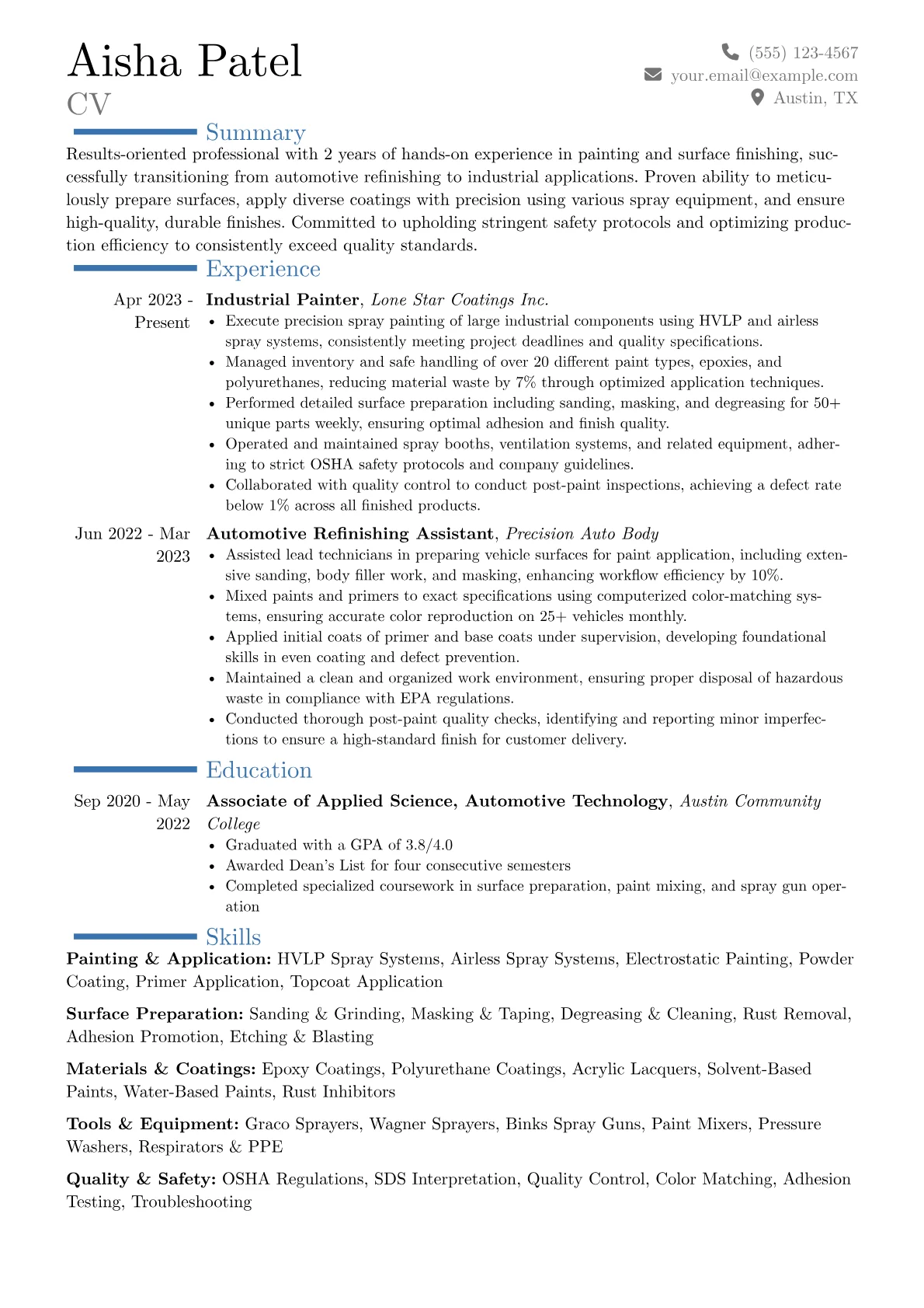 Career changer version - Page 1