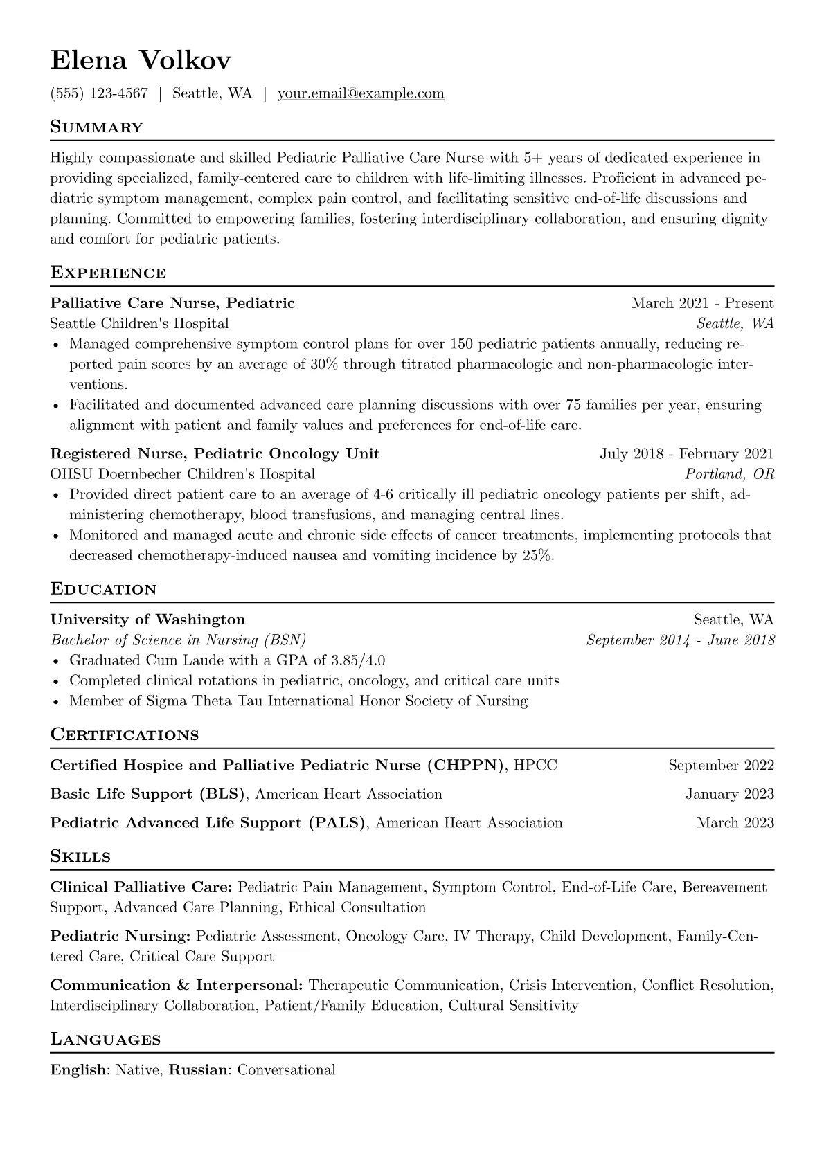 Pediatric Palliative version - Page 1
