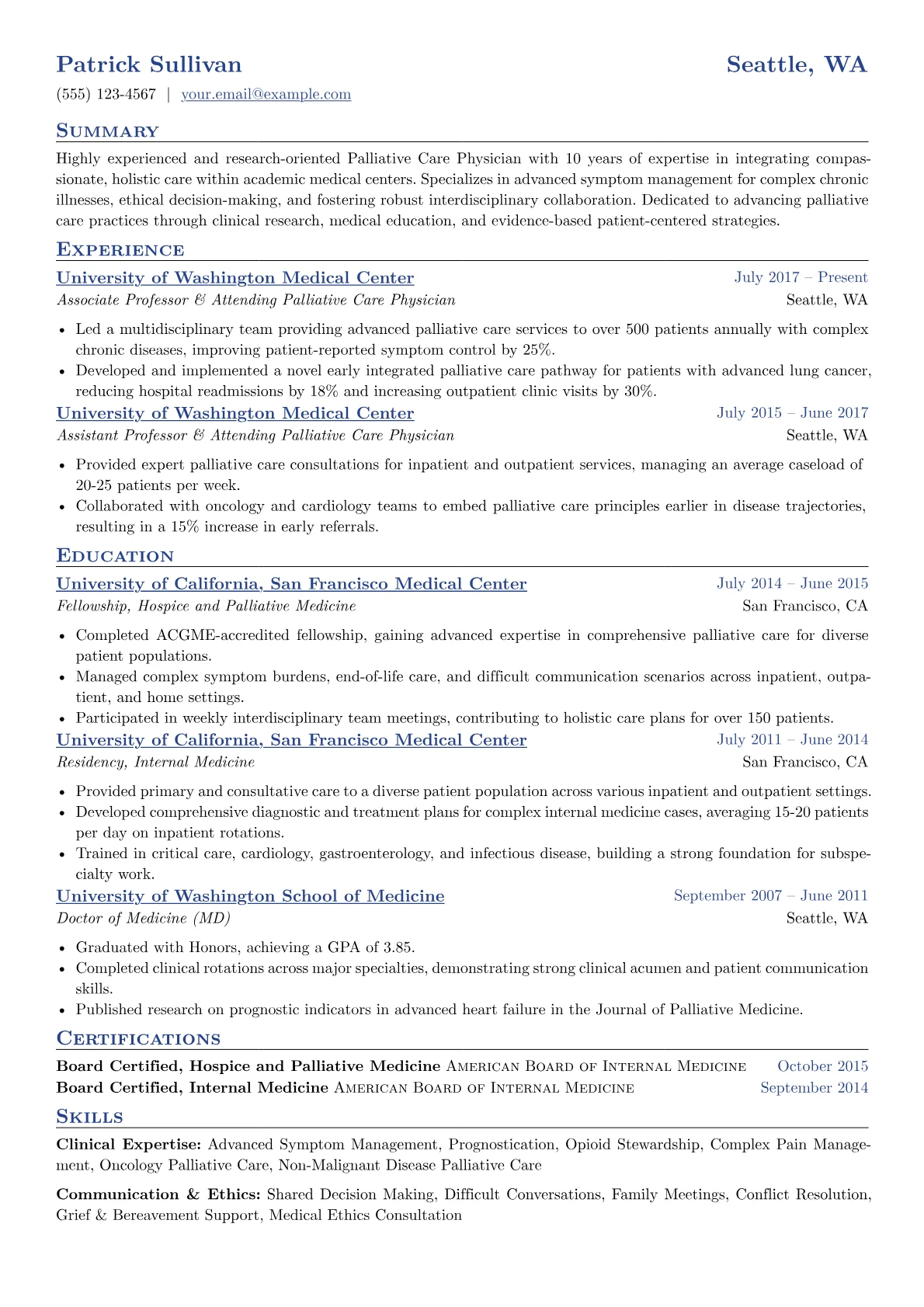 Palliative Care version - Page 1