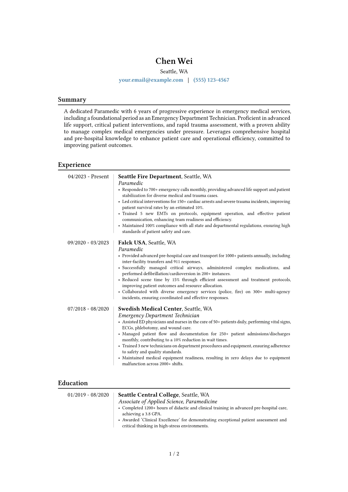 Career changer version - Page 1