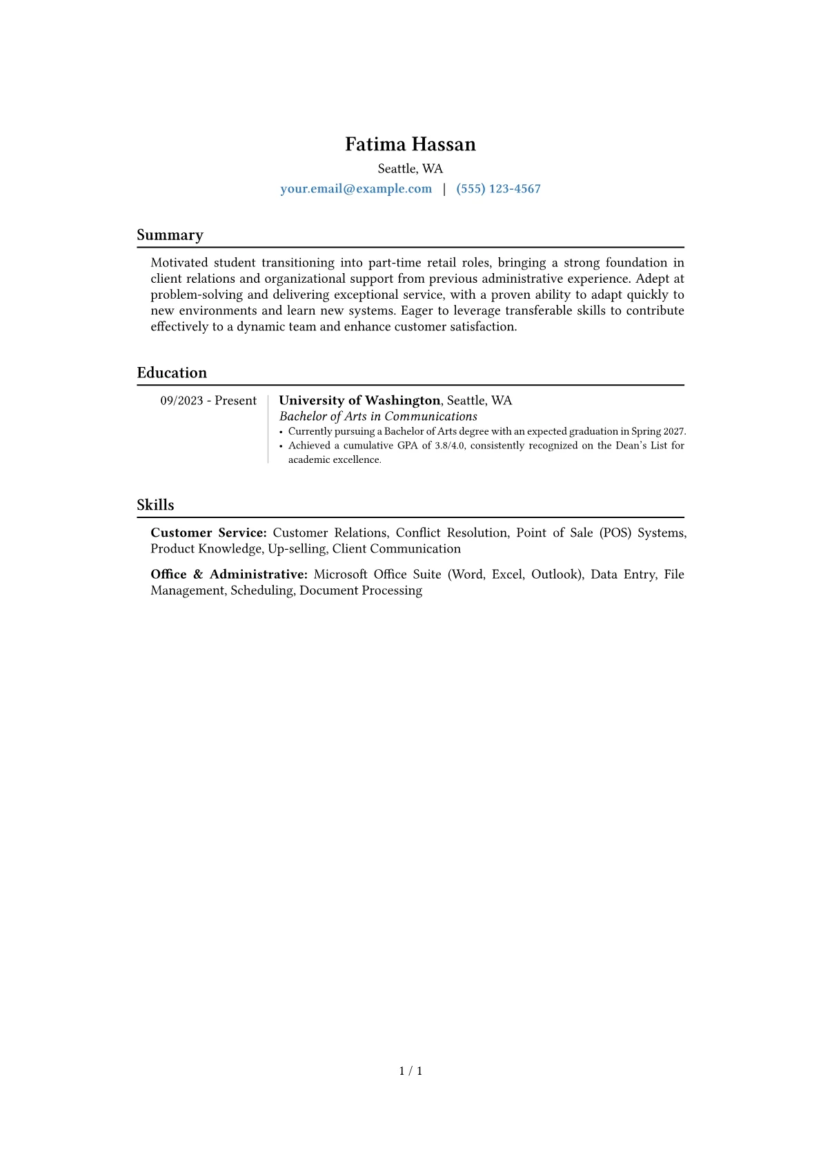 Career changer version - Page 1