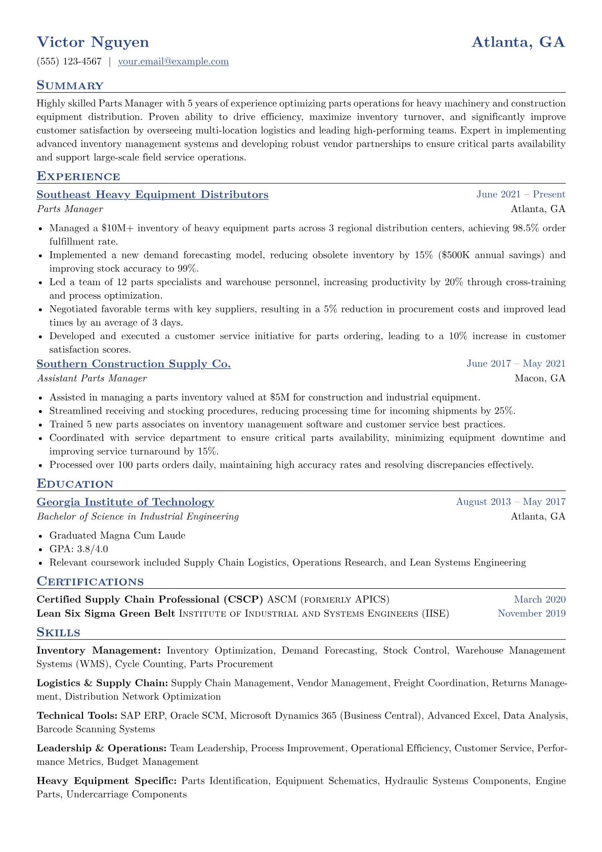 Inventory Management version - Page 1