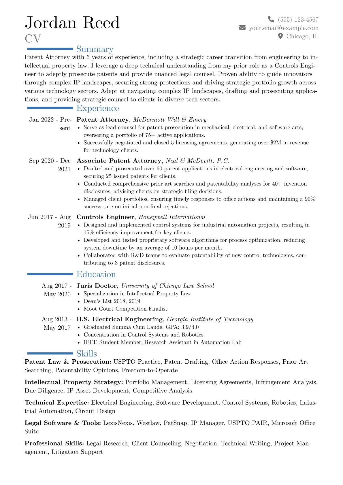 Career changer version - Page 1