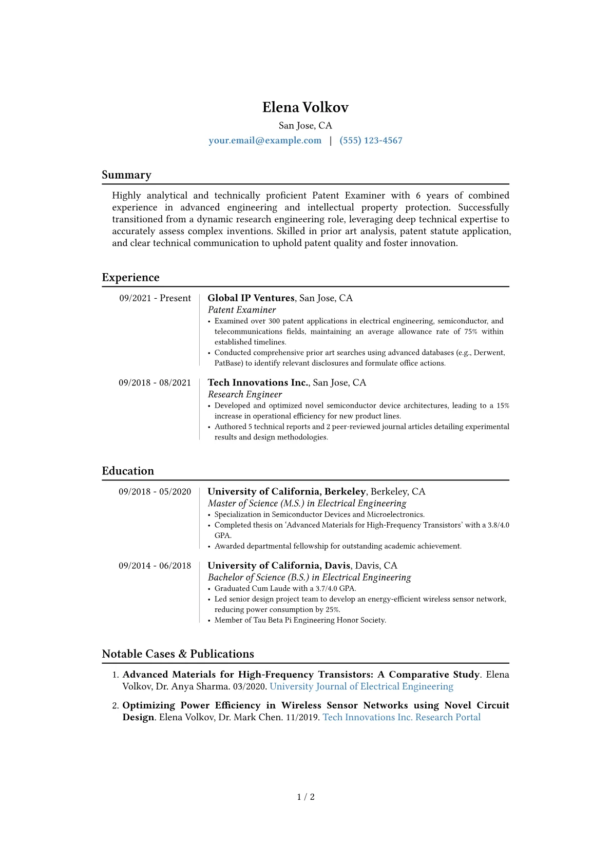 Career changer version - Page 1