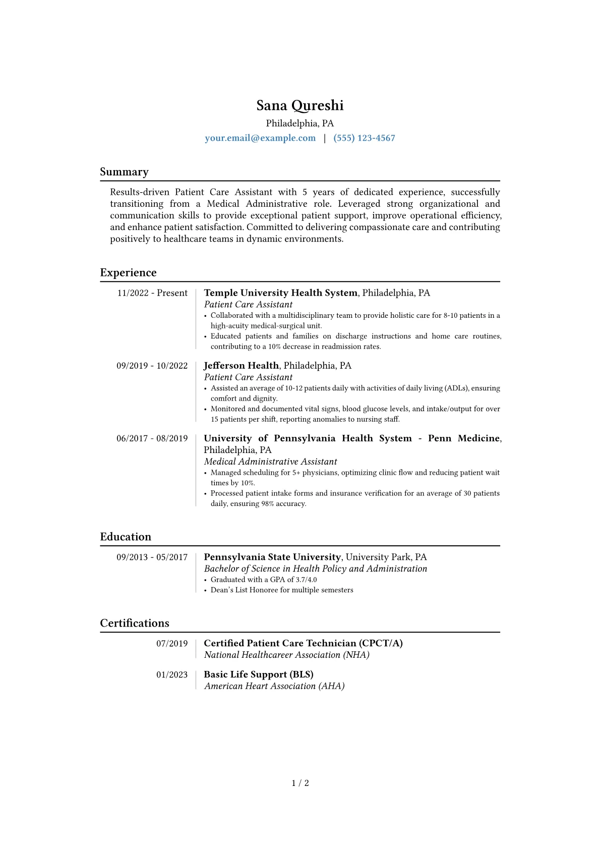 Career changer version - Page 1