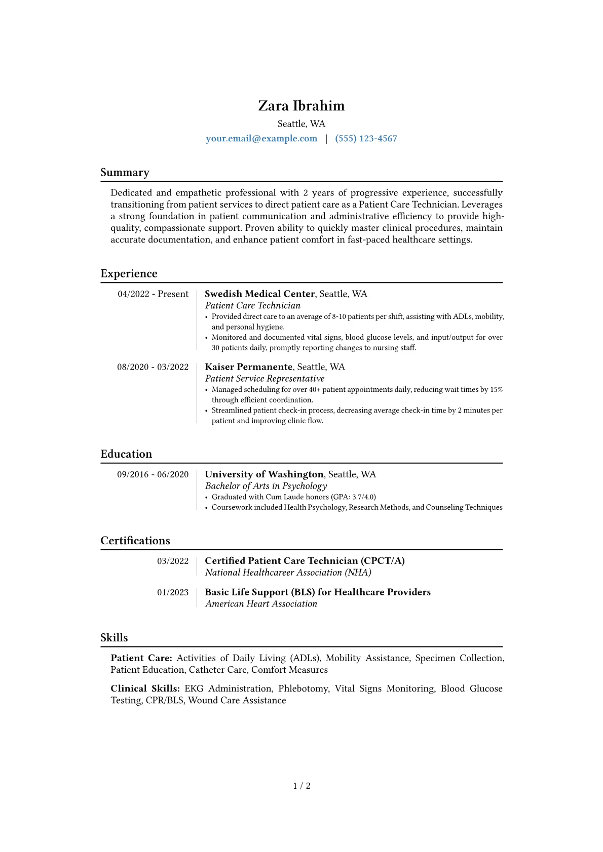Career changer version - Page 1