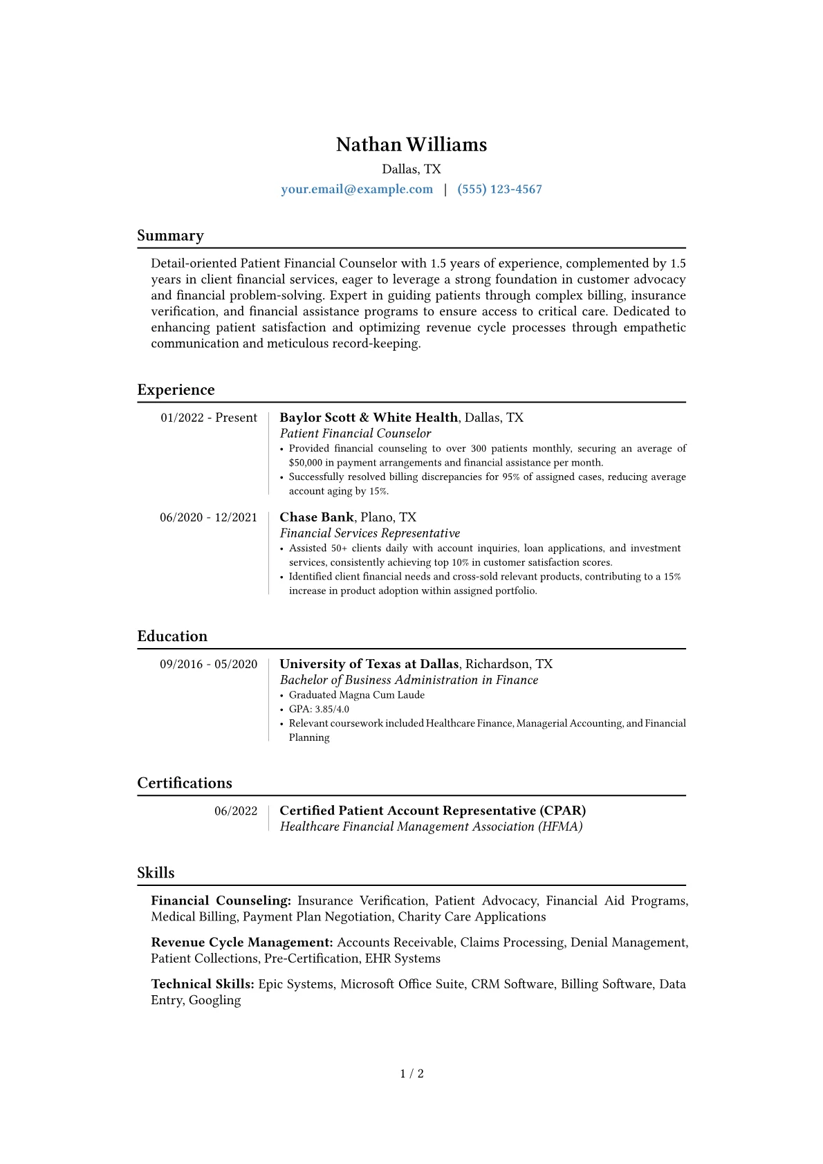 Career changer version - Page 1