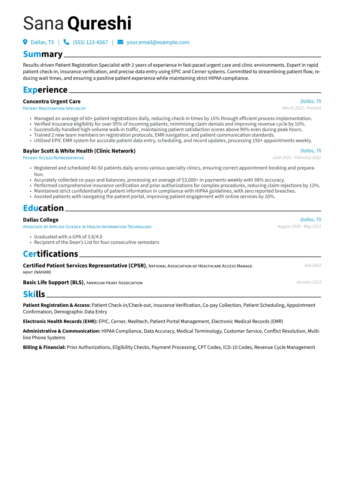 Patient Registration version - Page 1