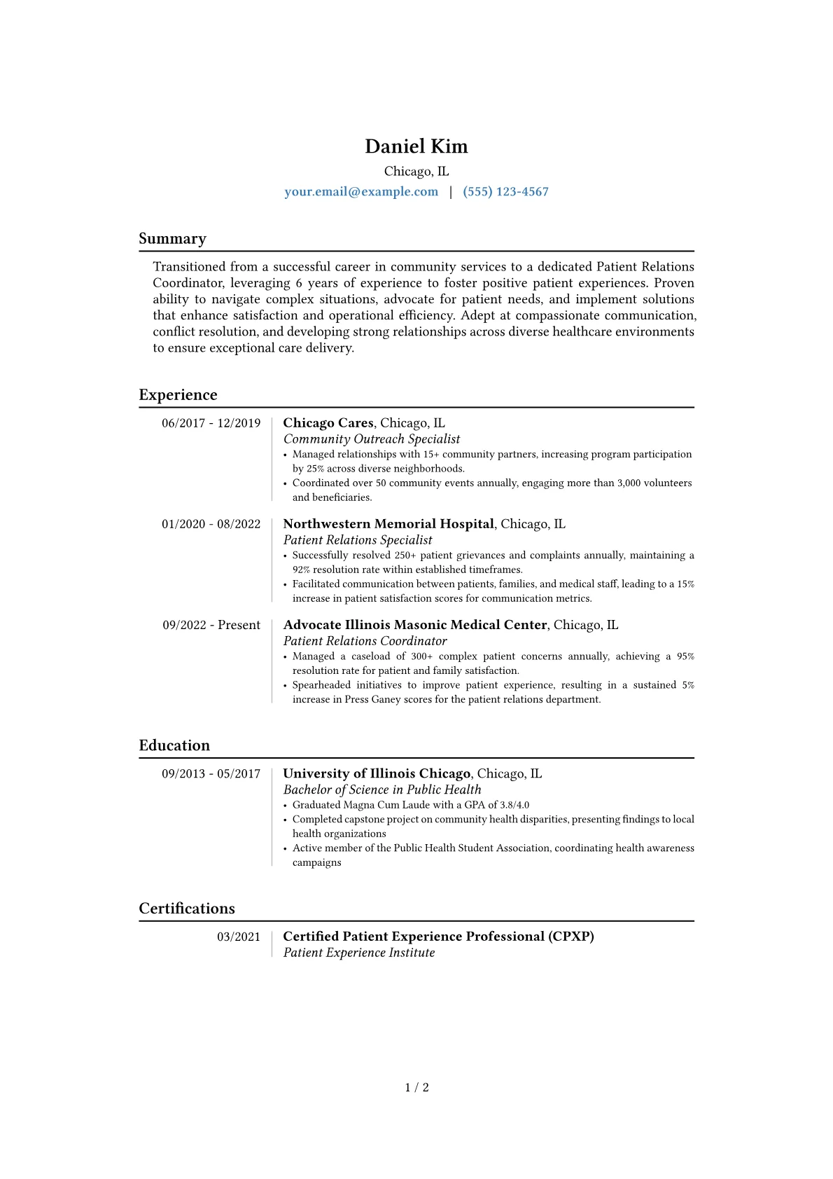 Career changer version - Page 1