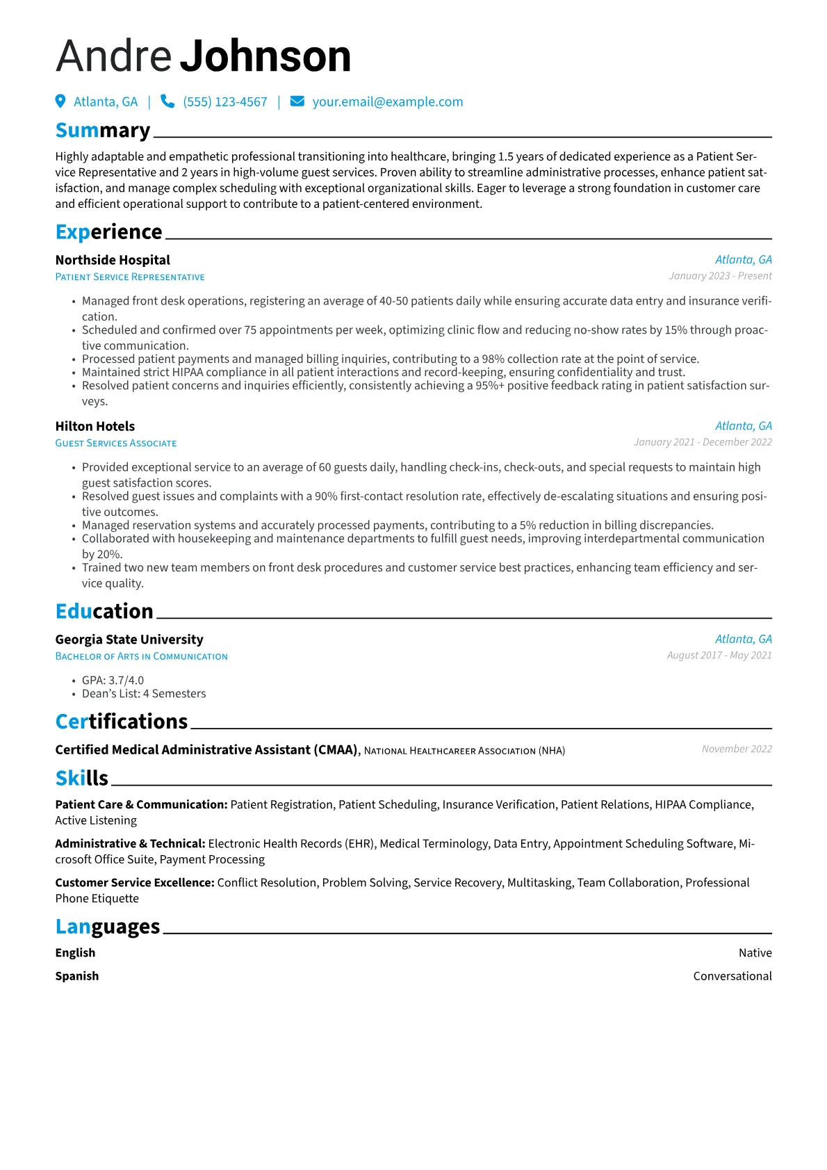 Career changer version - Page 1