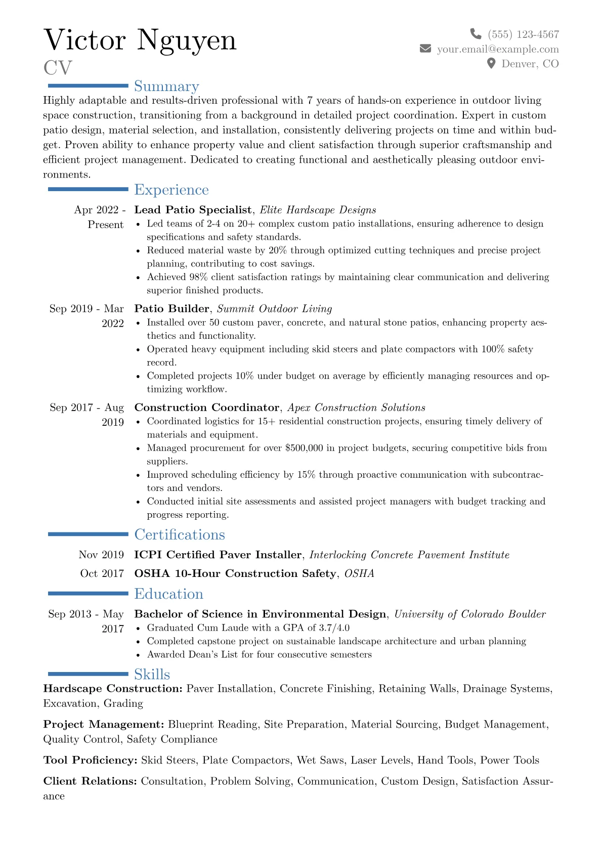 Career changer version - Page 1