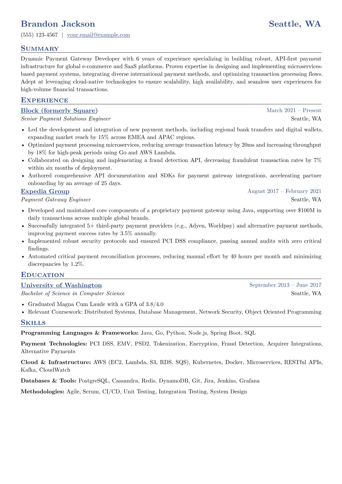 Payment Gateway version - Page 1