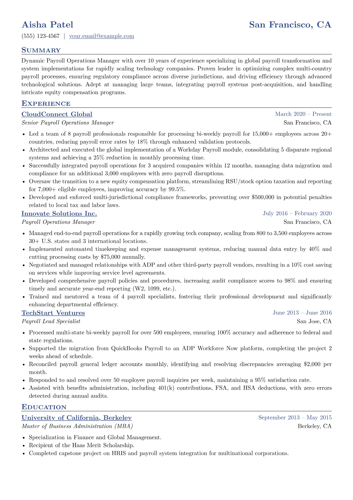 Global Tech Payroll version - Page 1