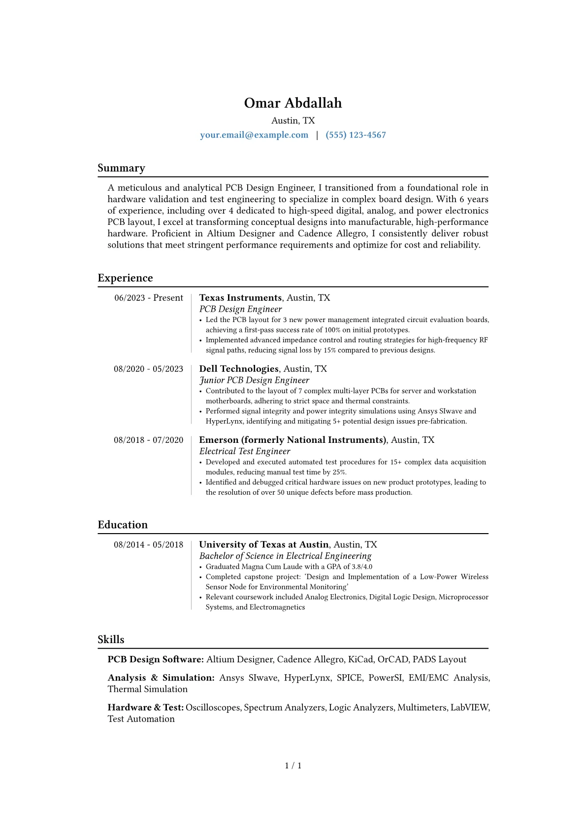 Career changer version - Page 1