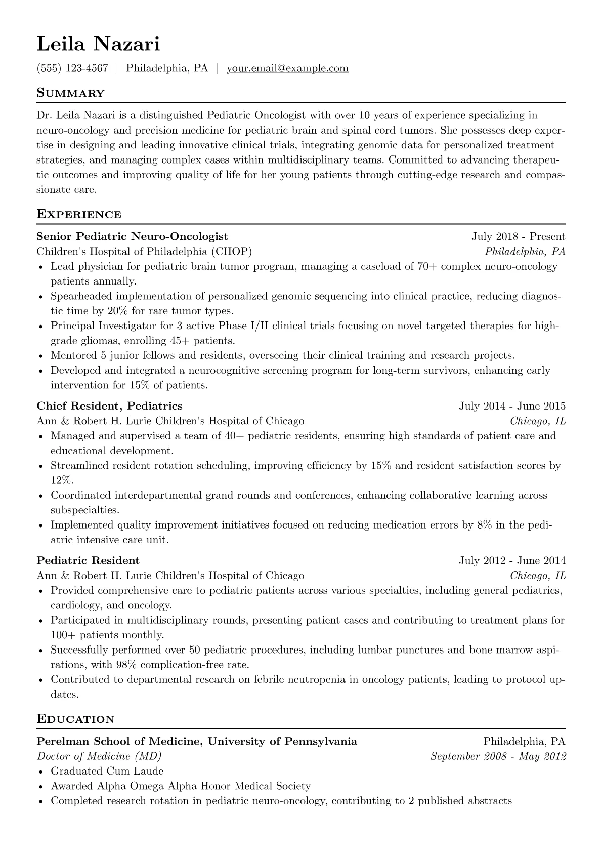 Pediatric version - Page 1