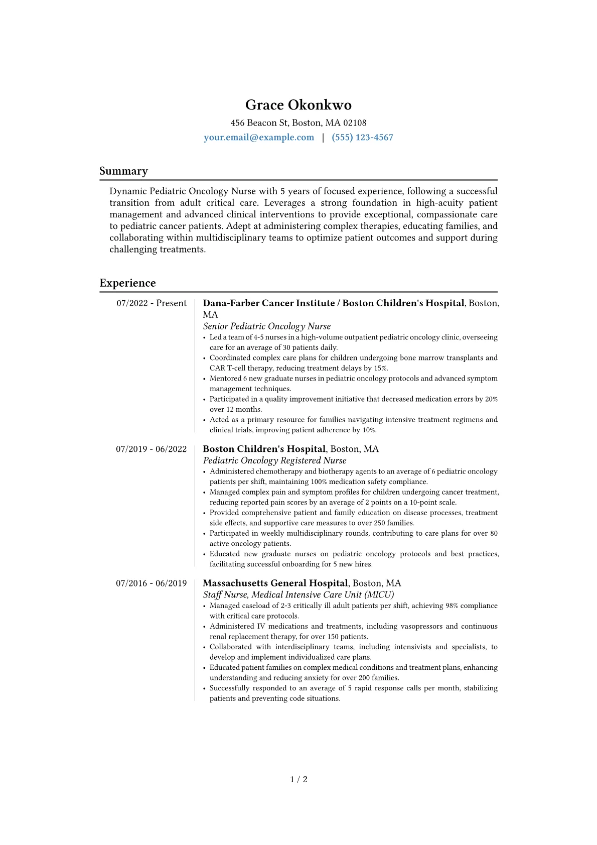 Career changer version - Page 1