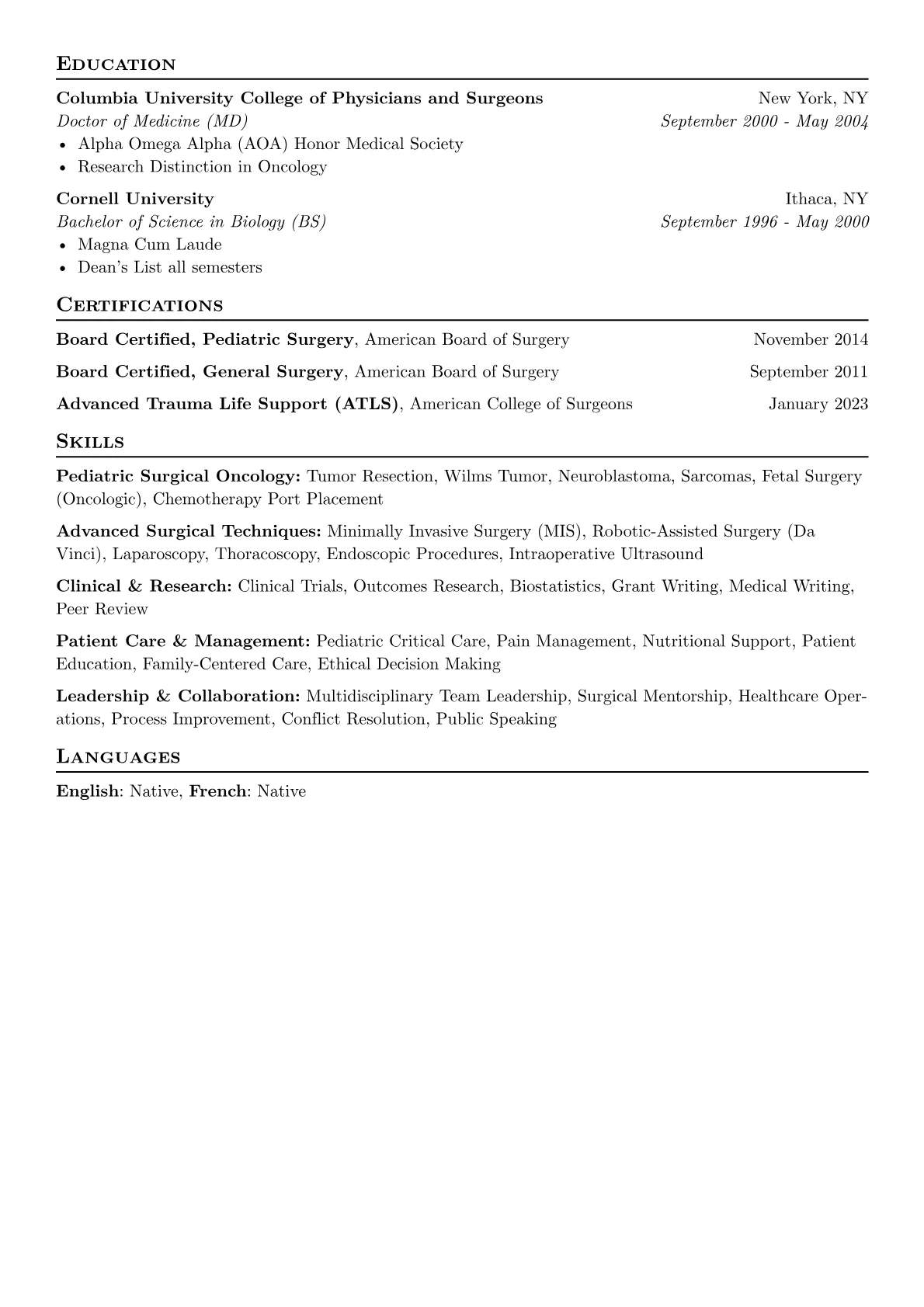 Pediatric Oncology Surgeon version - Page 2