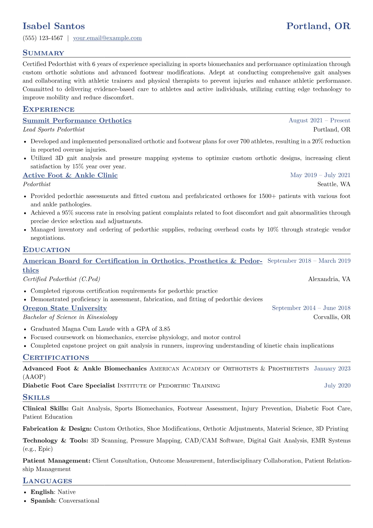 Pedorthist version - Page 1
