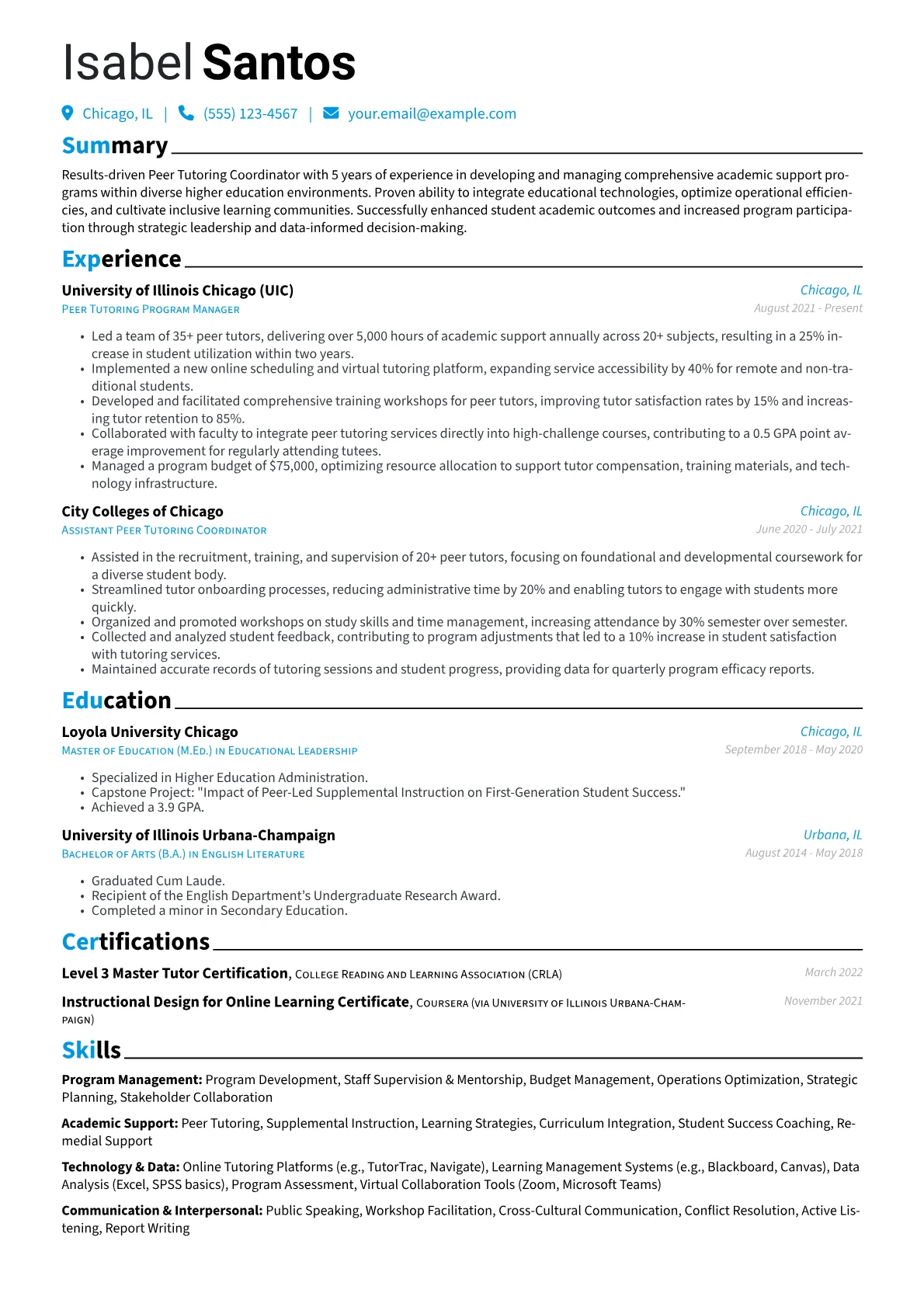 Program Management version - Page 1