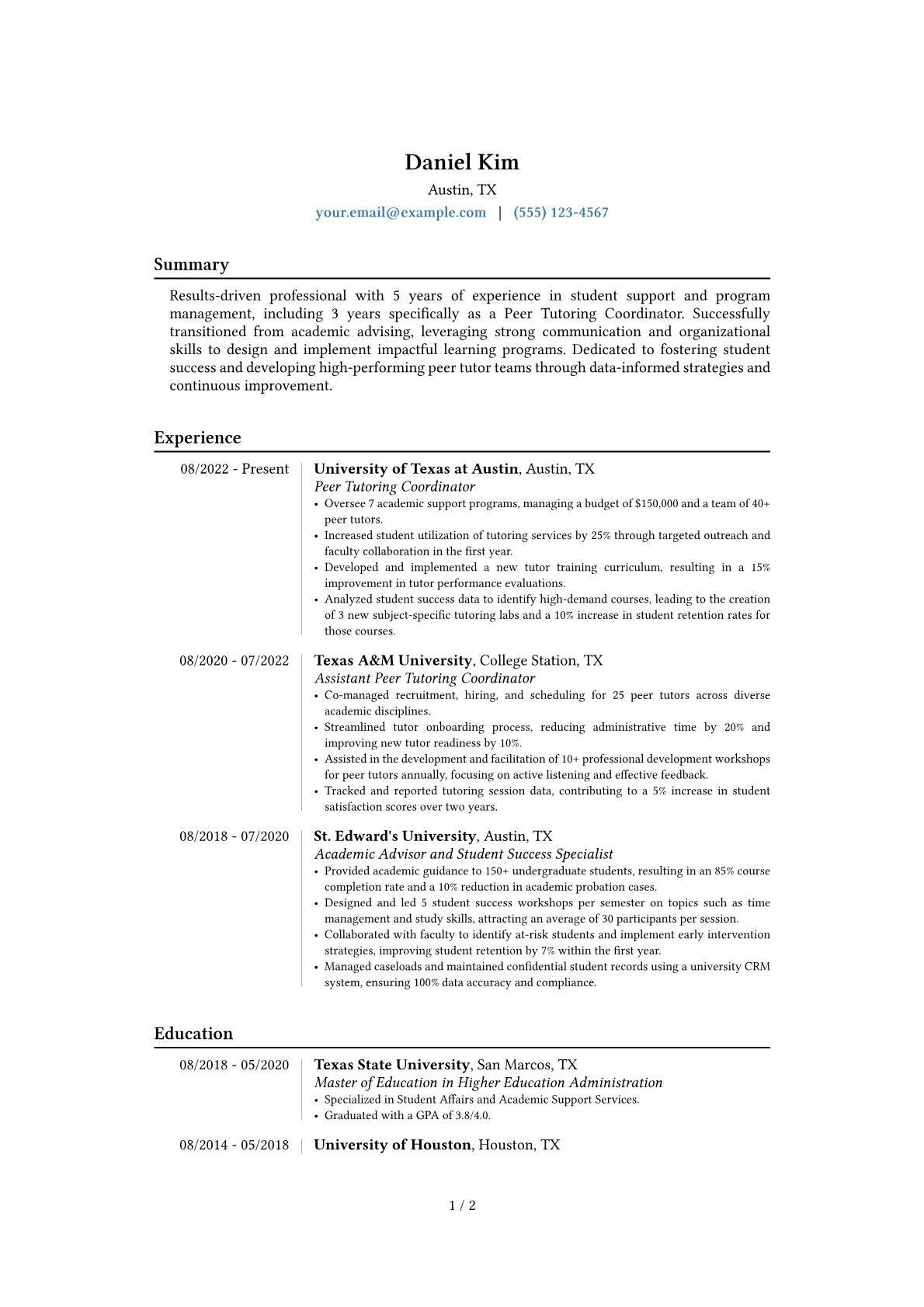 Career changer version - Page 1
