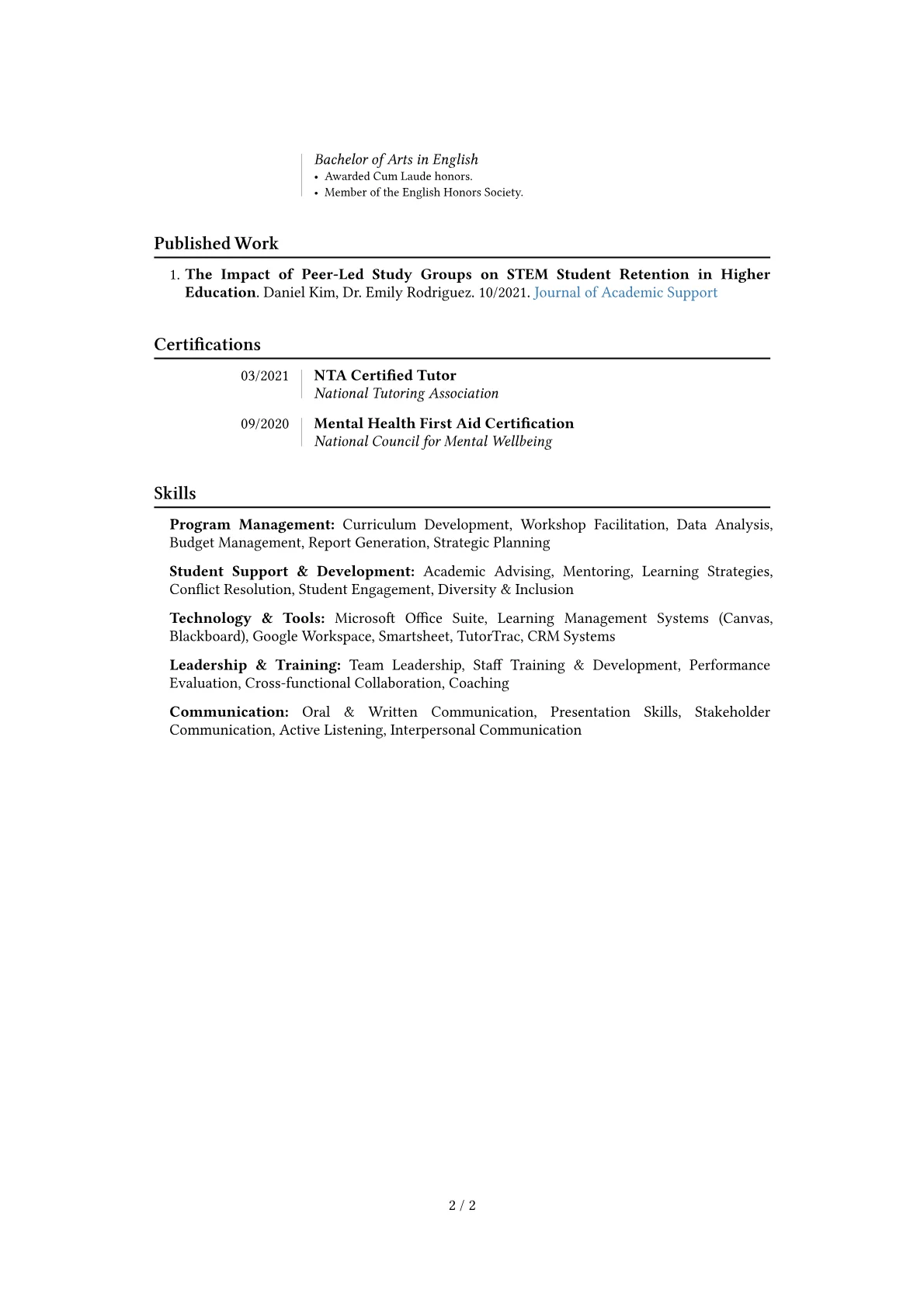 Career changer version - Page 2
