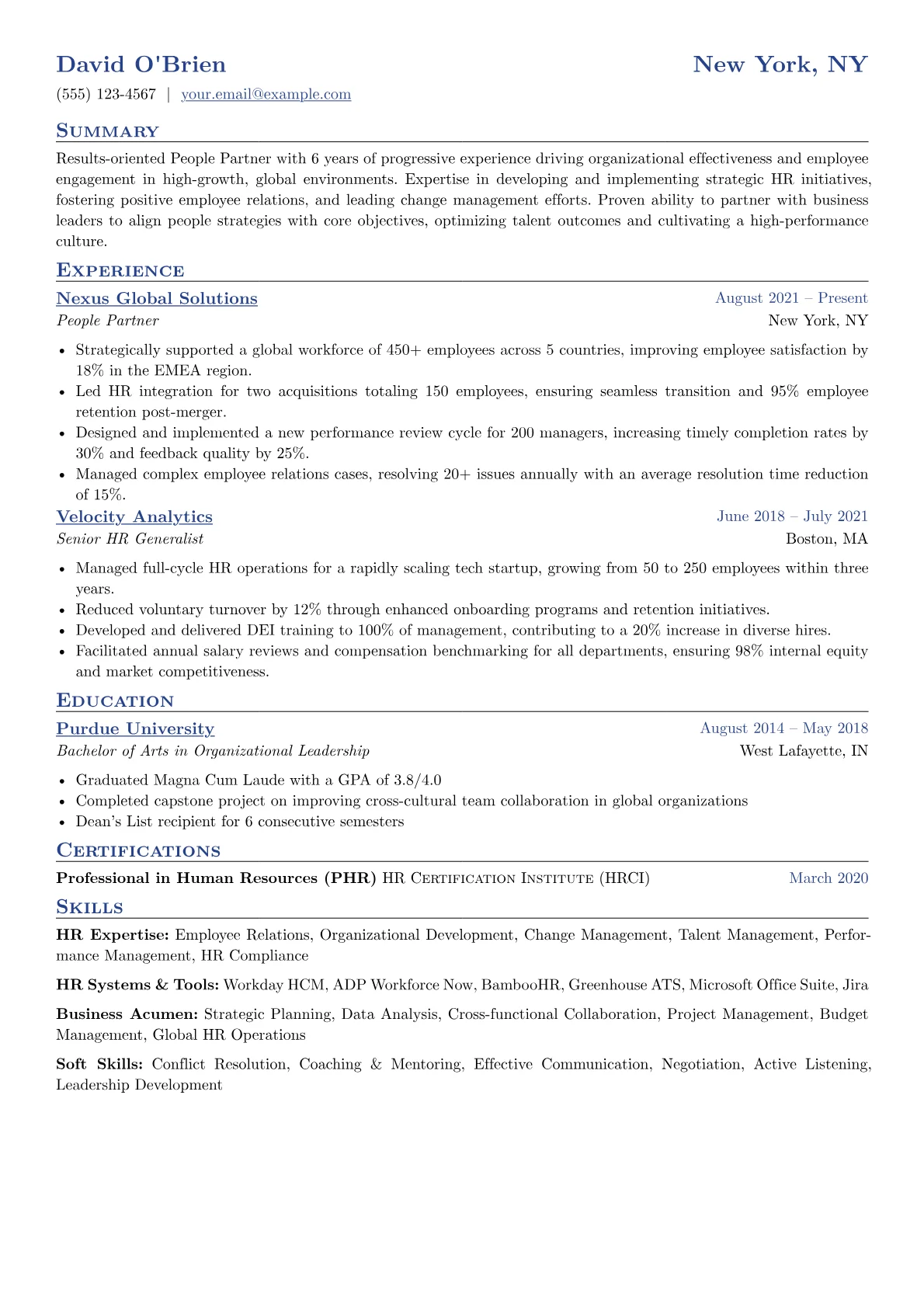 HR Expertise version - Page 1