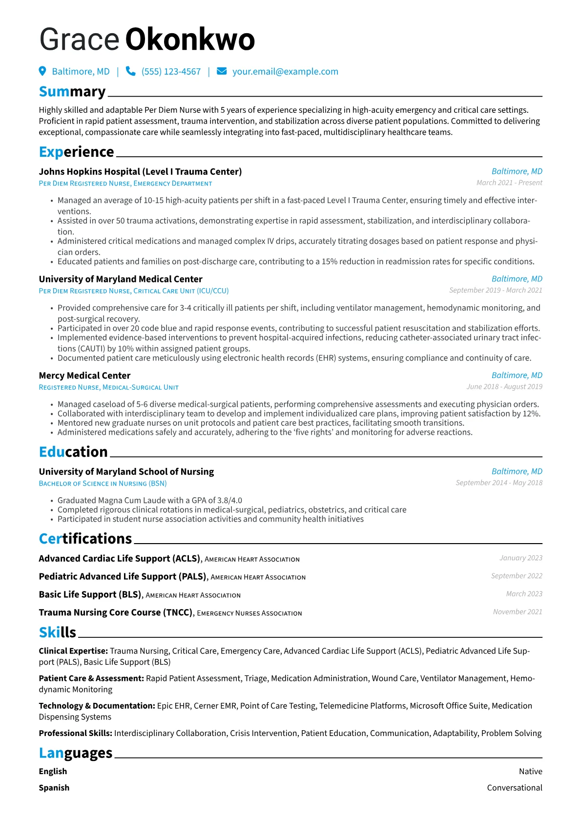 Per Diem Nurse version - Page 1