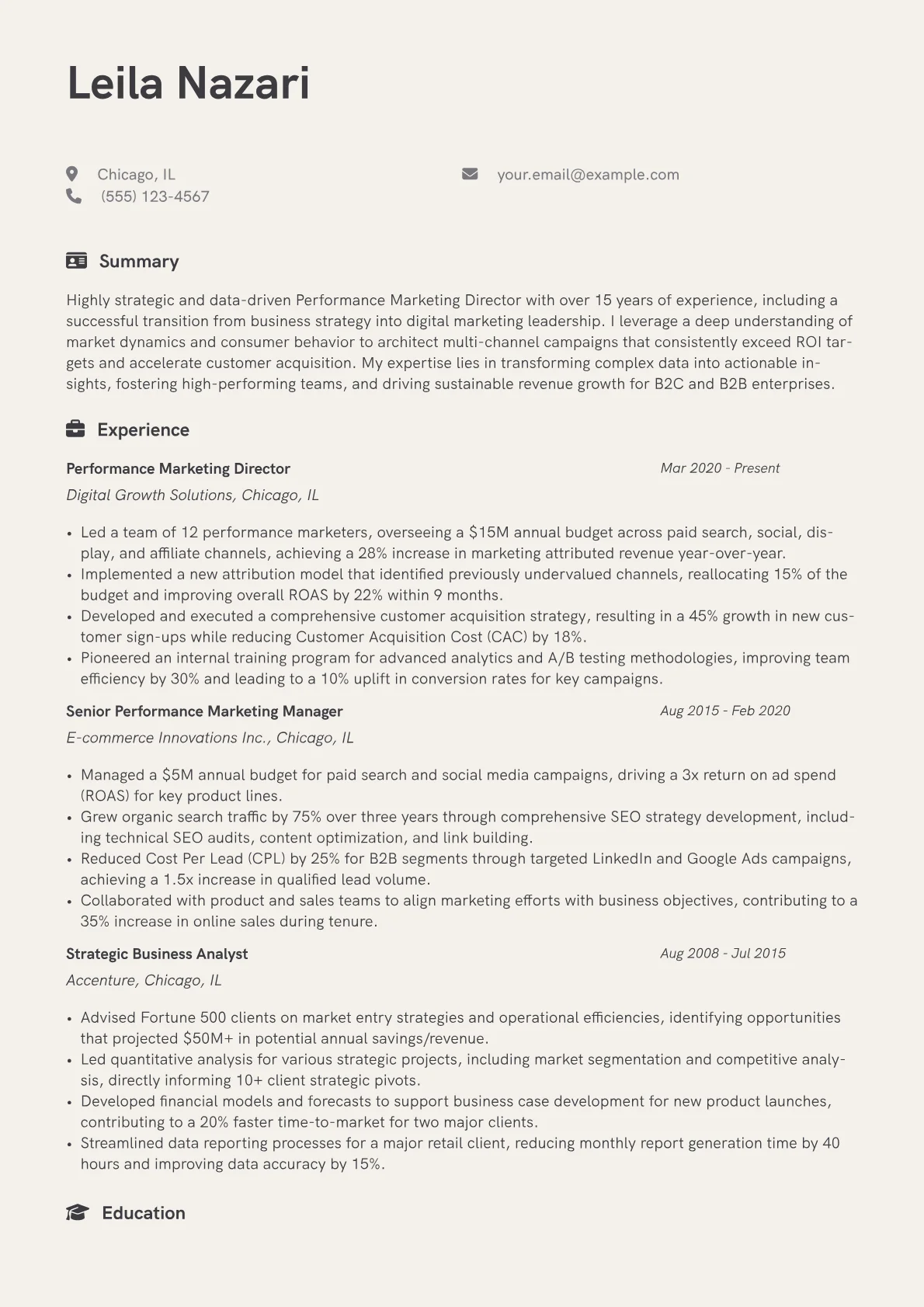 Career changer version - Page 1
