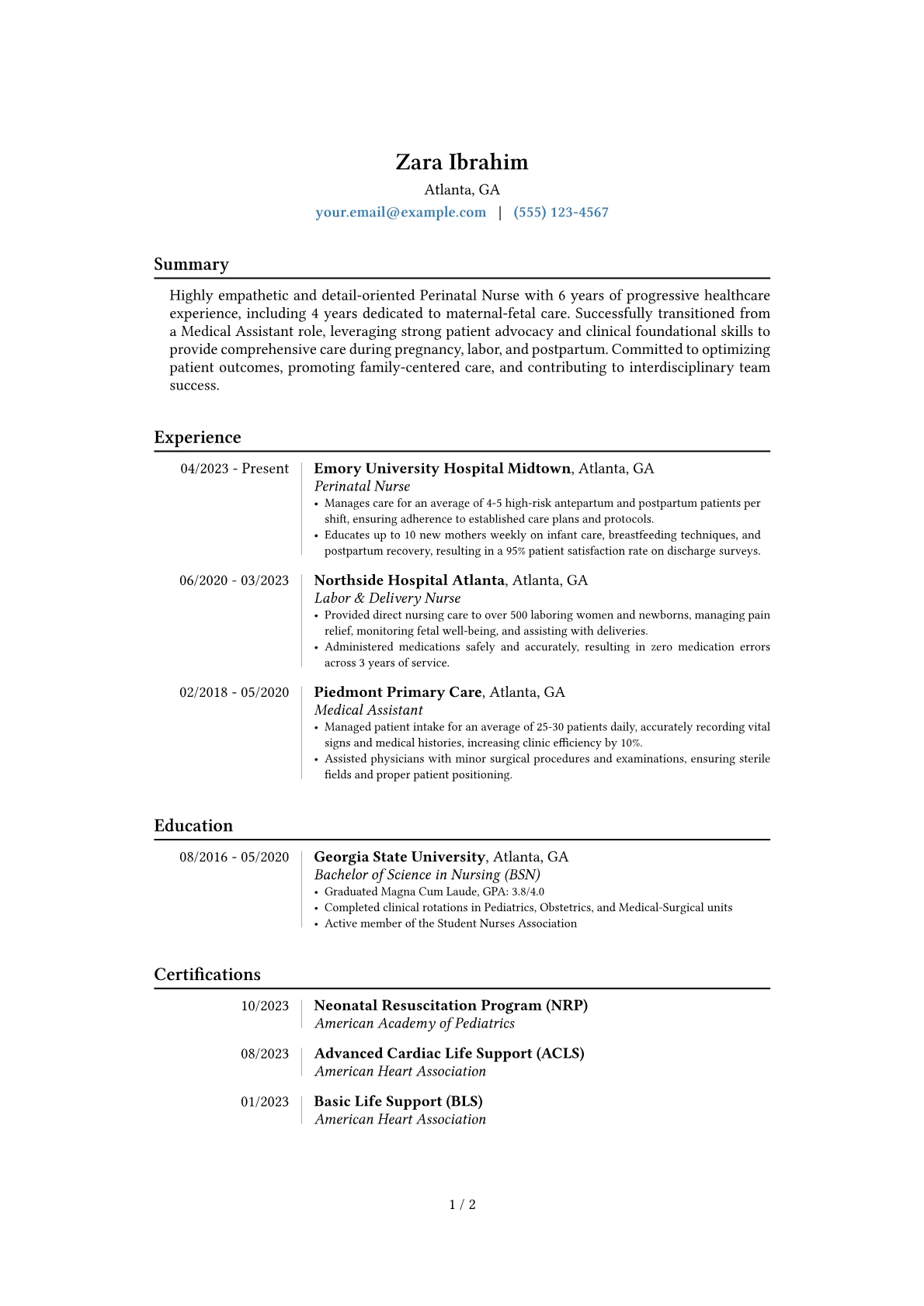 Career changer version - Page 1