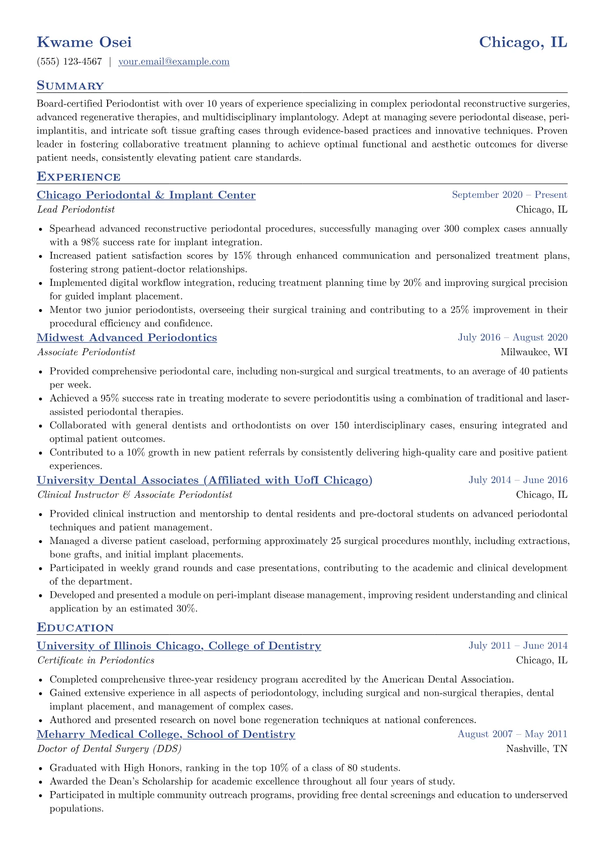 Senior Periodontist version - Page 1
