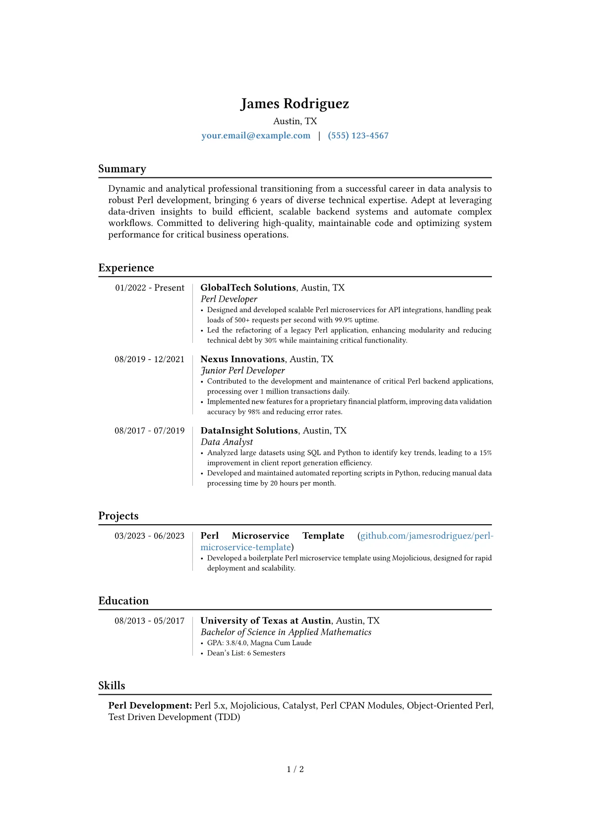 Career changer version - Page 1