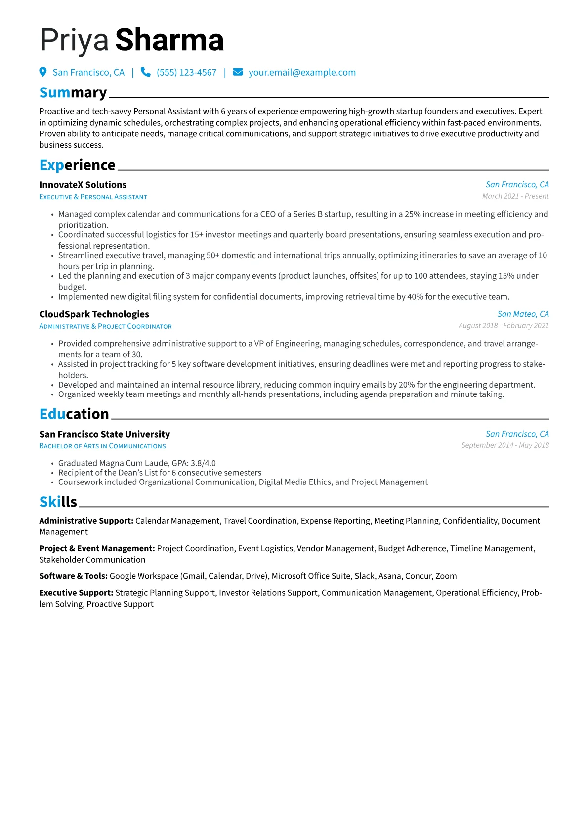 Personal Assistant version - Page 1