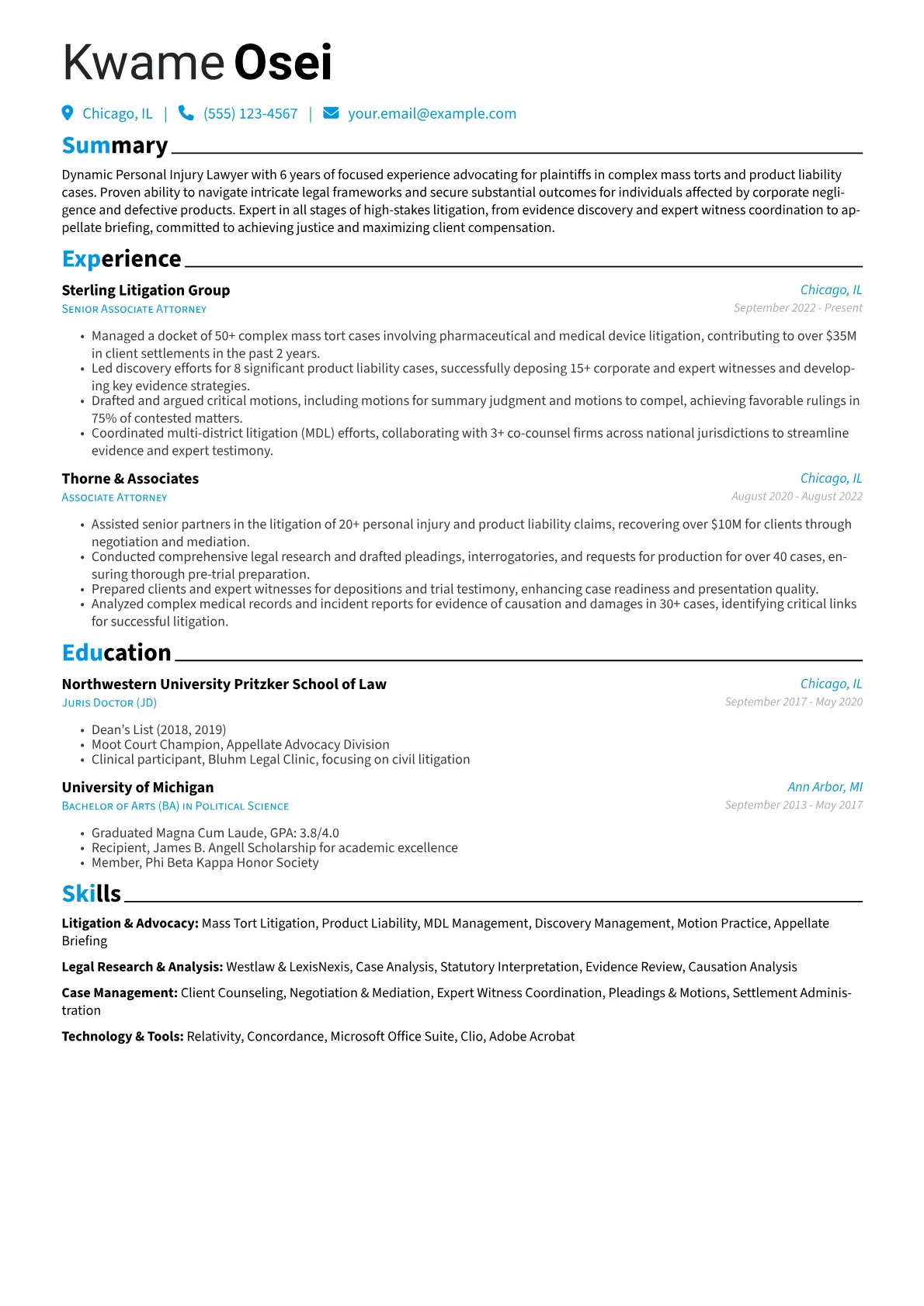 Litigation & Advocacy version - Page 1